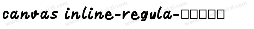 canvas inline-regula字体转换